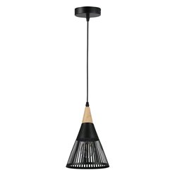 Lampa wisząca Yuna 1xE27 z dekoracyjnym kloszem