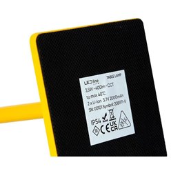 Lampa stołowa LED 4w1 3,5W 400lm CCT żółta 2x2000mAh