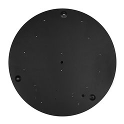 Panel LED okrągły czarny 40W 40cm z czujnikiem PIR 4000K