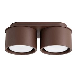 Lampa sufitowa podwójna tuba Modo 2xGx53 brązowy