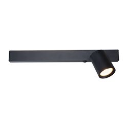 Kinkiet liniowy LED UP 5W z reflektorem GU10 Front prawy czarny