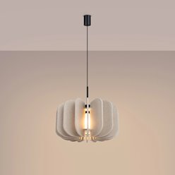 Lampa wisząca filcowa Mula 45 cm 1xE27 beżowa