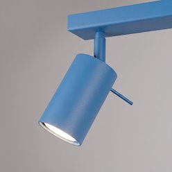 Kinkiet listwa z reflektorami Ring 4xGU10 błękitny