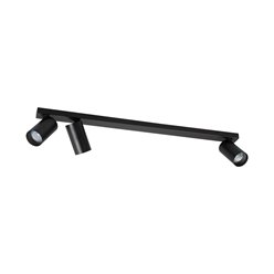 Lampa sufitowa z reflektorami Hero GU10 2+1 czarna
