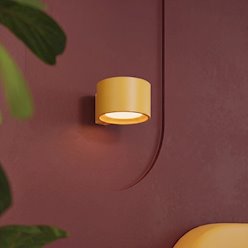 Kinkiet ścienny cylindryczny Modo 1xGx53 żółty