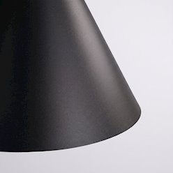 Lampa wisząca stożkowy klosz Nox 25cm 1xE27 czarna