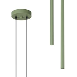 Lampa wisząca podwójna tuba Pastelo 2xG9 okrągła szałwiowa