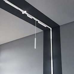Szyna magnetyczna Slim Light Biała z zaślepkami 1m