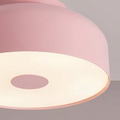 Lampa sufitowa okrągła Omiq 4xE27 różowa