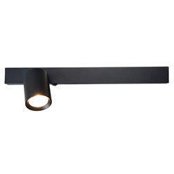 Kinkiet liniowy LED UP 5W z reflektorem GU10 Front lewy czarny