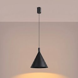 Lampa wisząca stożkowy klosz Nox 25cm 1xE27 czarna