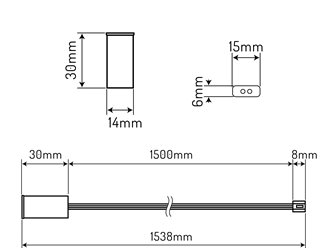 Włącznik drzwiowy/szafkowy IR Master LED line