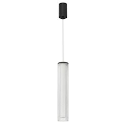 Lampa wisząca LED akrylowa tuba 10W 3CCT 30cm czarna