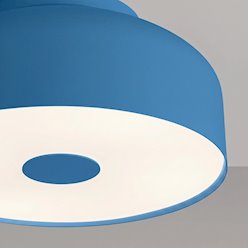 Lampa sufitowa okrągła Omiq 4xE27 błękitna