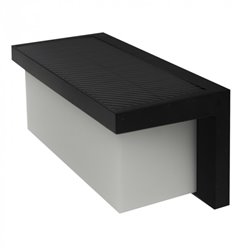 Lampa solarna elewacyjna Magno z czujnikiem czarna