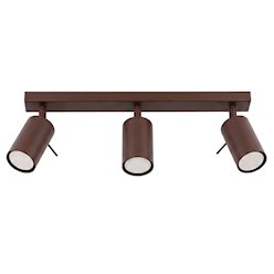 Kinkiet listwa z reflektorami Ring 3xGU10 brązowy