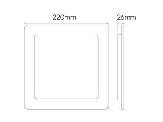 Panel LED Downlight MOLLY 24W 2350lm 3000K kwadrat