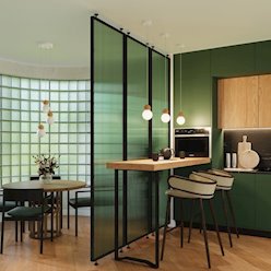 Lampa wiszące kule Pekka okrągła 3xG9 biała/naturalne drewno