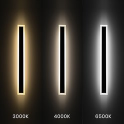 Lampa architektoniczna LED 25W 100cm Wow CCT czarna