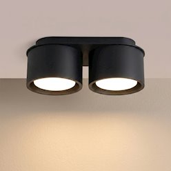 Lampa sufitowa podwójna tuba Modo 2xGx53 czarna