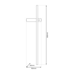 Kinkiet liniowy LED Vision 4W 30cm czarny 3000K