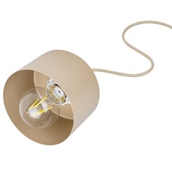 Lampa wisząca Loft 1xE27 Elena beżowa