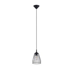 Lampa wisząca industrialna LEYO 1xE27 czarna