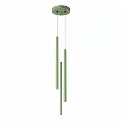 Lampa wisząca potrójna tuba Pastelo 3P 3xG9 okrągła szałwiowa
