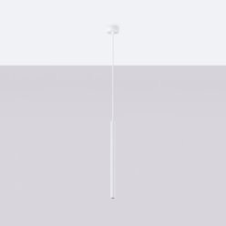 Lampa wisząca cienka tuba Arche 1xG9 biała