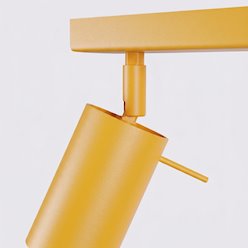 Kinkiet listwa z reflektorami Ring 6xGU10 żółty