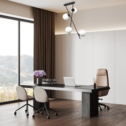 Lampa sufitowa mleczne kule INTER 4xE14