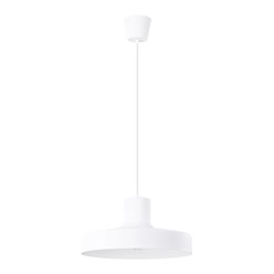 Lampa wisząca klasyczna Bilo 1xE27 biała