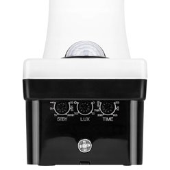 lampa elewacyjna czarna z czujnikiem