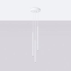 Lampa wisząca potrójna Arche okrągła 3xG9 biała