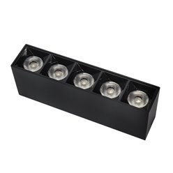 Lampa liniowa LED 15W natynkowa czarna - neutralna