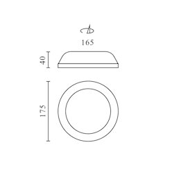 Downlight LED CALMOS IP54 24W z modułem awaryjnym 3h 3CCT