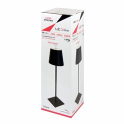 Lampa stołowa LED 3,5W 400lm 3000K czarna 2x2000mAh
