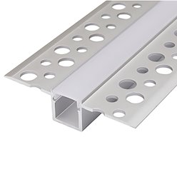 Profil LED GK Mini 10mm srebrny anodowany z kloszem mlecznym - 2m