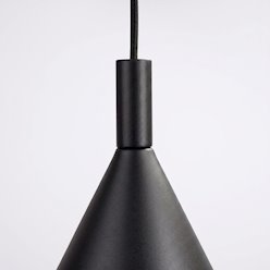 Lampa wisząca stożkowy klosz Nox 25cm 1xE27 czarna