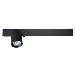 Kinkiet liniowy LED UP 5W z reflektorem GU10 Front lewy czarny