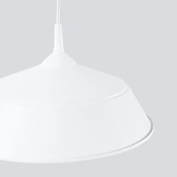 Lampa wisząca z okrągłym kloszem Frika 1xE27 biała