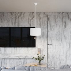 Lampa wisząca minimalistyczna Nova 30cm 1xE27 biała