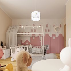 Lampa wisząca dziecięca Owls 30 1xE27 wielokolorowa