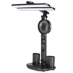 Lampka biurkowa LED Winter 7W CCT czarna z wentylatorem