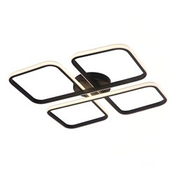 Lampa sufitowa LED kwadraty Hidalgo czarna 40W 4000K