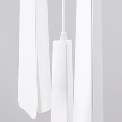 Lampa wisząca potrójna Prysm okrągła 3xG9 biała