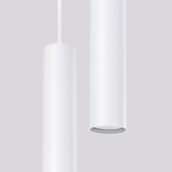 Lampa wisząca podwójna Lagos 2xGU10 okrągła biała