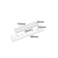 Lampa magnetyczna Point Mi-Light Smart 6W 18cm CCT