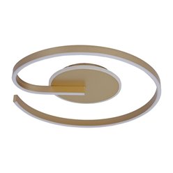Lampa sufitowa nowoczesna LED Spiral 22W złota