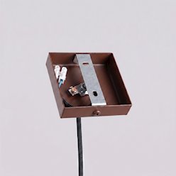 Lampa wisząca pojedyncza tuba Pastelo 1xG9 brązowa